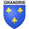 Grandris 69 ville sticker blason écusson autocollant adhésif