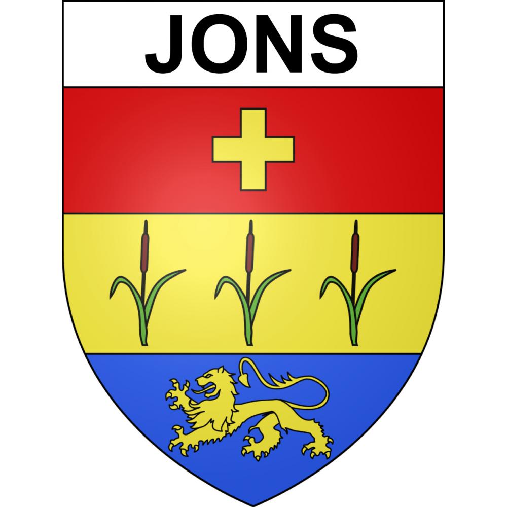 Pegatinas escudo de armas de Jons adhesivo de la etiqueta engomada