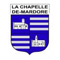 La Chapelle-de-Mardore Sticker wappen, gelsenkirchen, augsburg, klebender aufkleber