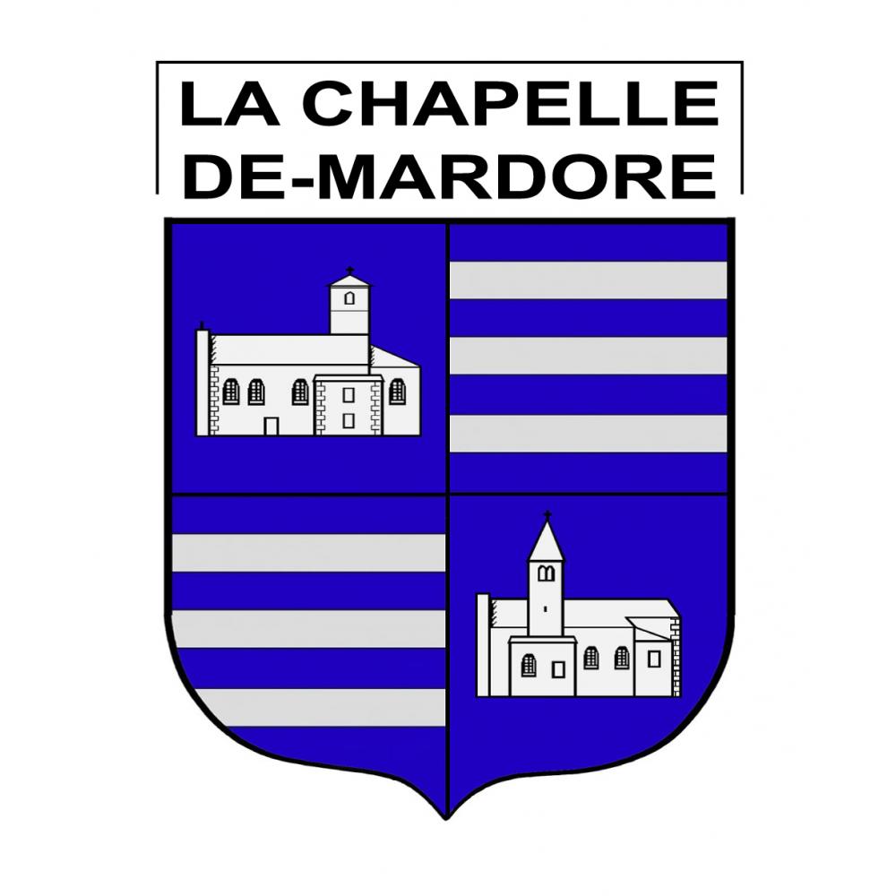 La Chapelle-de-Mardore Sticker wappen, gelsenkirchen, augsburg, klebender aufkleber