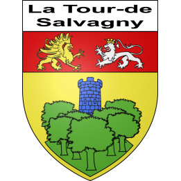 La Tour-de-Salvagny Sticker wappen, gelsenkirchen, augsburg, klebender aufkleber