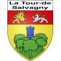 Stickers coat of arms La Tour-de-Salvagny adhesive sticker