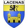 Stickers coat of arms Lacenas adhesive sticker