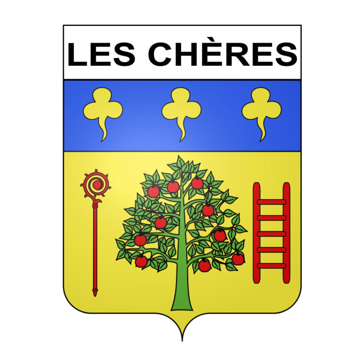 Pegatinas escudo de armas de Lentilly adhesivo de la etiqueta engomada