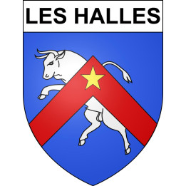 Les Halles Sticker wappen, gelsenkirchen, augsburg, klebender aufkleber