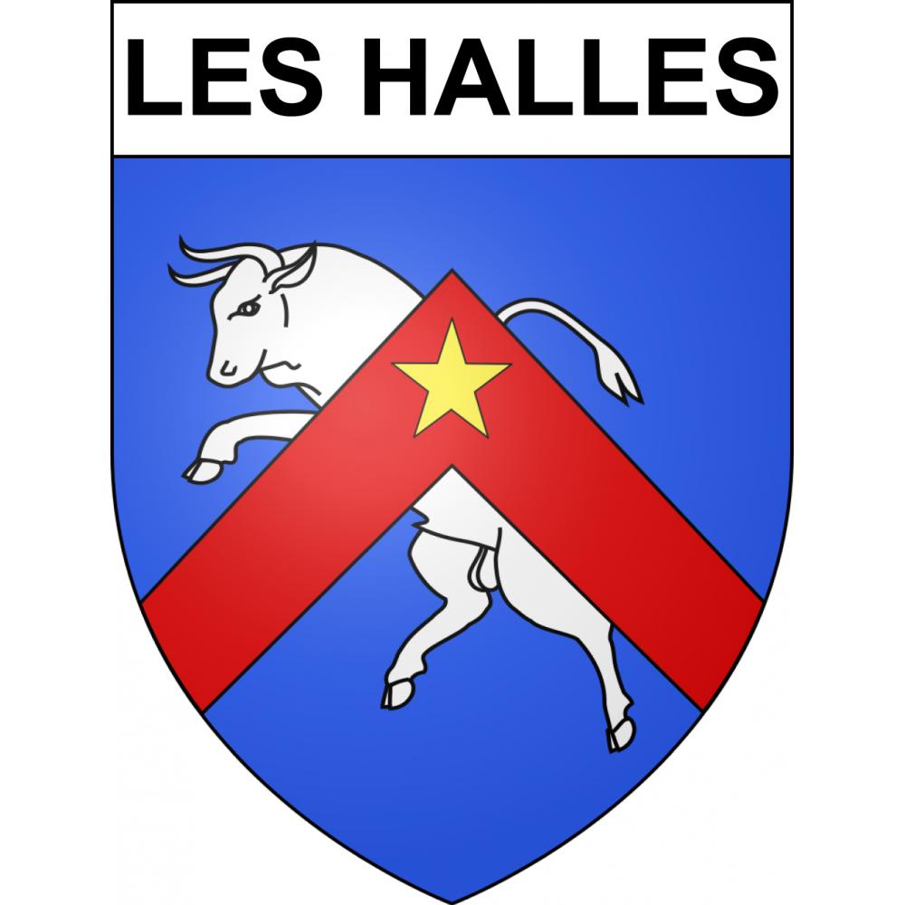 Les Halles Sticker wappen, gelsenkirchen, augsburg, klebender aufkleber