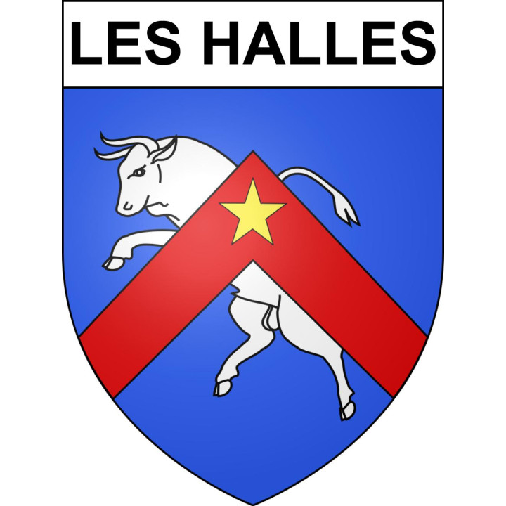 Les Halles Sticker wappen, gelsenkirchen, augsburg, klebender aufkleber