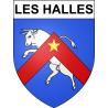 Les Halles 69 ville sticker blason écusson autocollant adhésif