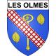 Pegatinas escudo de armas de Les Olmes adhesivo de la etiqueta engomada