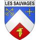 Les Sauvages 69 ville sticker blason écusson autocollant adhésif