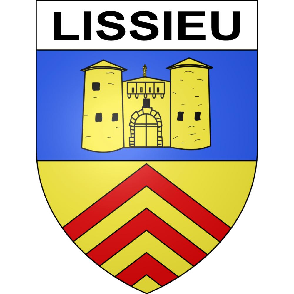 Lissieu Sticker wappen, gelsenkirchen, augsburg, klebender aufkleber