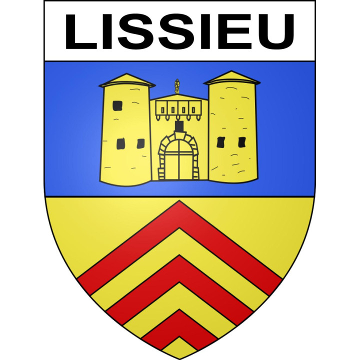 Lissieu Sticker wappen, gelsenkirchen, augsburg, klebender aufkleber