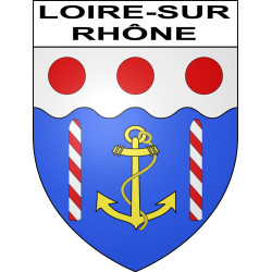 Stickers coat of arms Loire-sur-Rhône adhesive sticker
