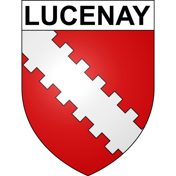 Lucenay Sticker wappen, gelsenkirchen, augsburg, klebender aufkleber