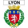 Stickers coat of arms Lyon adhesive sticker