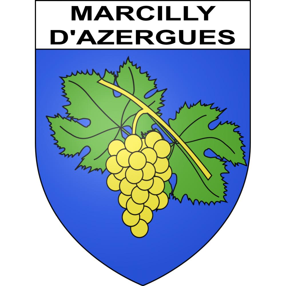 Marcilly-d'Azergues Sticker wappen, gelsenkirchen, augsburg, klebender aufkleber