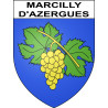 Marcilly-d'Azergues Sticker wappen, gelsenkirchen, augsburg, klebender aufkleber