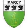 Marcy 69 ville sticker blason écusson autocollant adhésif