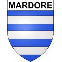 Pegatinas escudo de armas de Mardore adhesivo de la etiqueta engomada