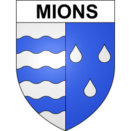 Mions Sticker wappen, gelsenkirchen, augsburg, klebender aufkleber