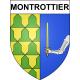 Pegatinas escudo de armas de Montrottier adhesivo de la etiqueta engomada