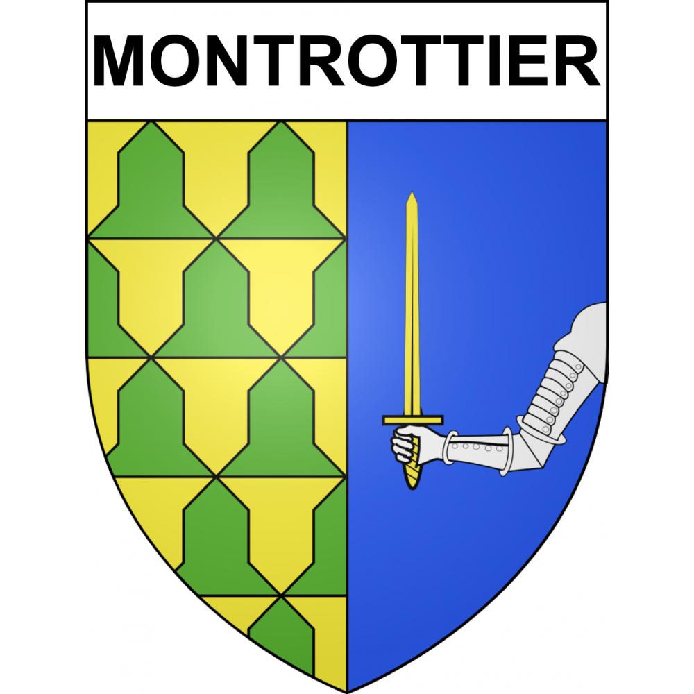 Montrottier Sticker wappen, gelsenkirchen, augsburg, klebender aufkleber