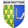 Pegatinas escudo de armas de Montrottier adhesivo de la etiqueta engomada