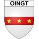 Oingt 69 ville sticker blason écusson autocollant adhésif