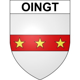 Oingt Sticker wappen, gelsenkirchen, augsburg, klebender aufkleber
