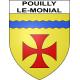 Adesivi stemma Pouilly-le-Monial adesivo