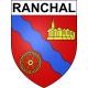 Ranchal 69 ville sticker blason écusson autocollant adhésif