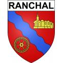 Ranchal Sticker wappen, gelsenkirchen, augsburg, klebender aufkleber