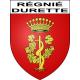Pegatinas escudo de armas de Régnié-Durette adhesivo de la etiqueta engomada