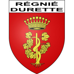 Stickers coat of arms Régnié-Durette adhesive sticker