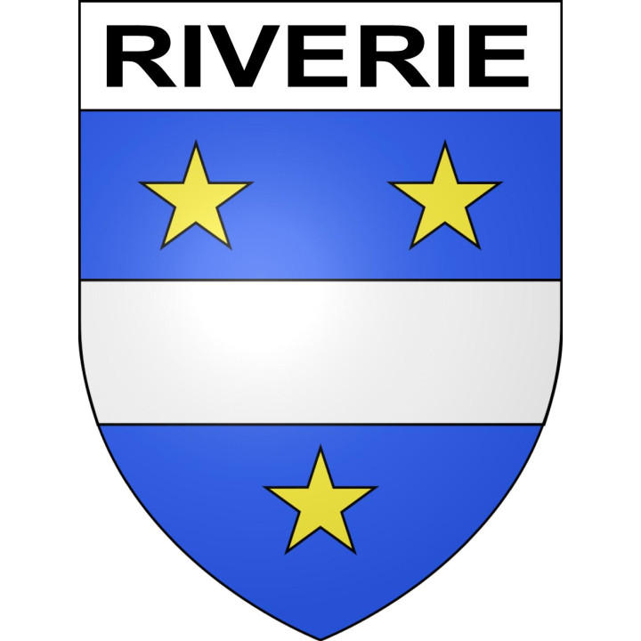 Riverie 69 ville sticker blason écusson autocollant adhésif