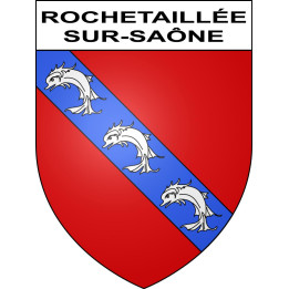 Stickers coat of arms Rochetaillée-sur-Saône adhesive sticker