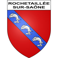 Stickers coat of arms Rochetaillée-sur-Saône adhesive sticker