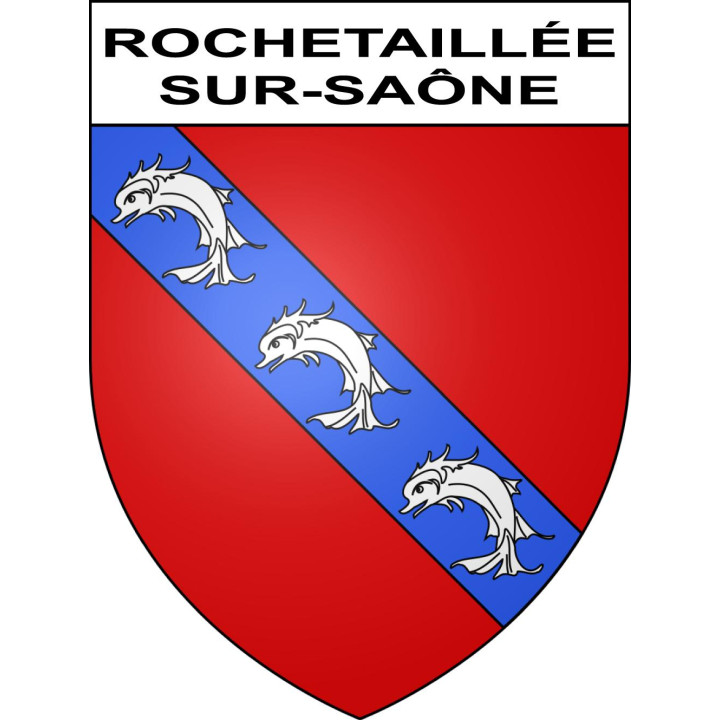 Stickers coat of arms Rochetaillée-sur-Saône adhesive sticker