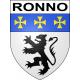 Ronno 69 ville sticker blason écusson autocollant adhésif