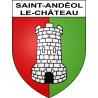 Pegatinas escudo de armas de Saint-Andéol-le-Château adhesivo de la etiqueta engomada