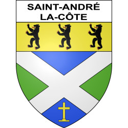 Stickers coat of arms Saint-André-la-Côte adhesive sticker