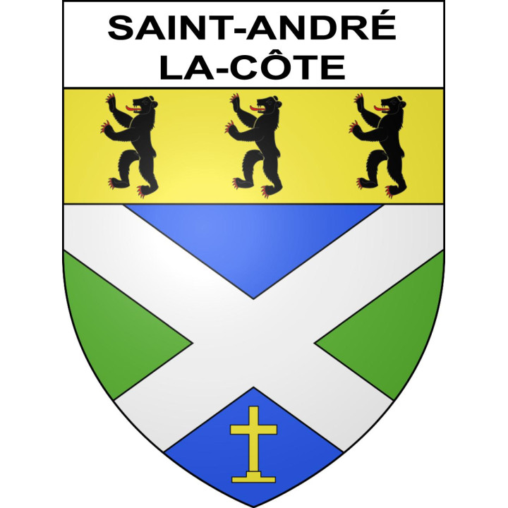 Stickers coat of arms Saint-André-la-Côte adhesive sticker
