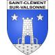 Stickers coat of arms Saint-Clément-sur-Valsonne adhesive sticker