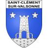 Pegatinas escudo de armas de Saint-Clément-sur-Valsonne adhesivo de la etiqueta engomada
