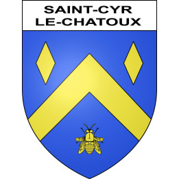 Stickers coat of arms Saint-Cyr-le-Chatoux adhesive sticker