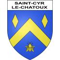 Stickers coat of arms Saint-Cyr-le-Chatoux adhesive sticker