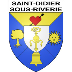 Stickers coat of arms Saint-Didier-sous-Riverie adhesive sticker