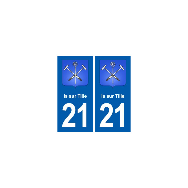 21 Genlis blason autocollant plaque stickers ville
