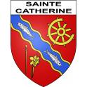 Stickers coat of arms Sainte-Catherine adhesive sticker