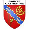 Stickers coat of arms Sainte-Catherine adhesive sticker